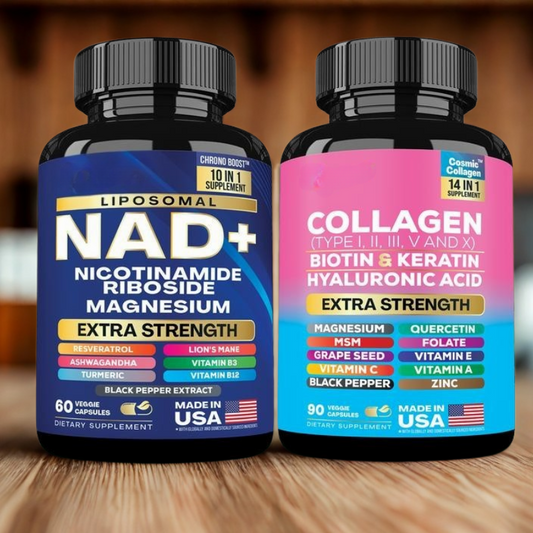 Forever Young Set - NAD+ & Collagen All-in-One Supplement Combo