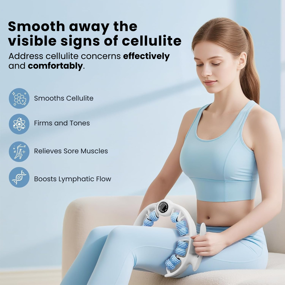 CelluGone™ - Anti Cellulite Roller + Massage Oil Kit