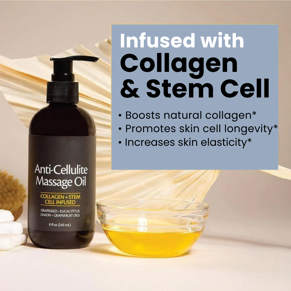 CelluGone™ - Anti Cellulite Roller + Massage Oil Kit