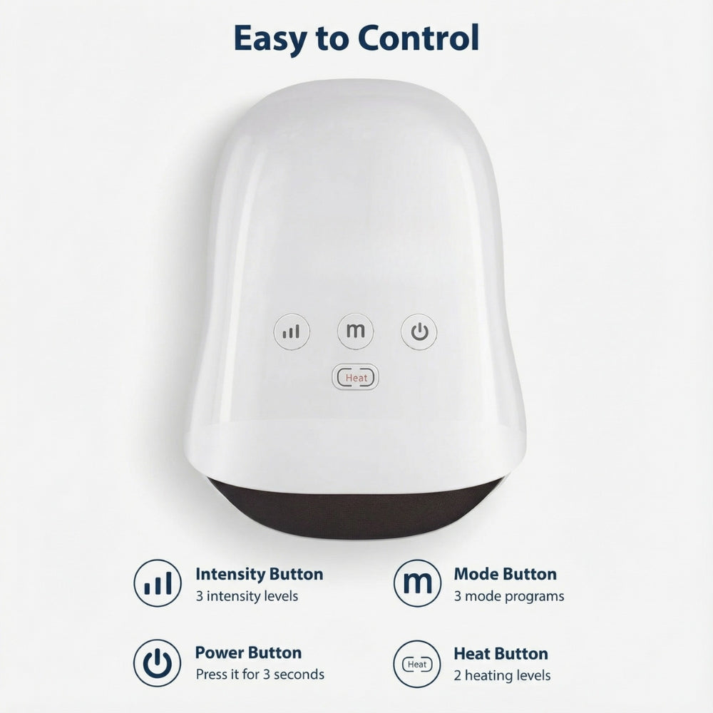 Cordless Hand Massager with Heat and Compression for Arthritis and Carpal Tunnel