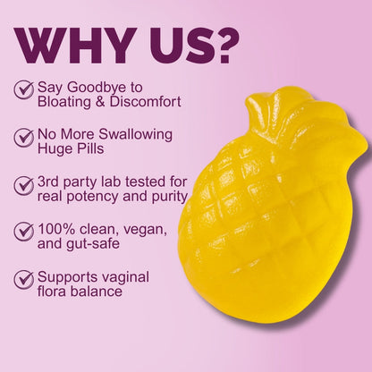 Women’s Probiotic + Slippery Elm Gummies for Enhanced Intimate Health