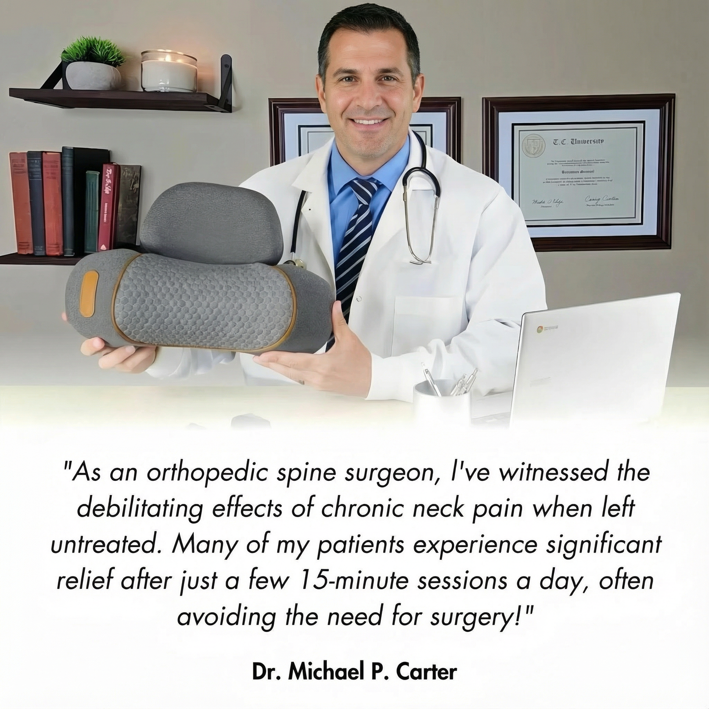 3-in-1 Neck Massage Pillow