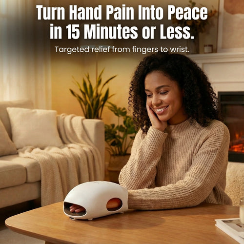 Cordless Hand Massager with Heat and Compression for Arthritis and Carpal Tunnel