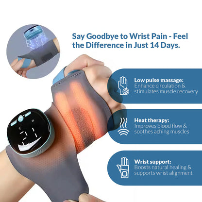 Mirelio™ - Smart EMS & Heat Therapy Wrist Massager