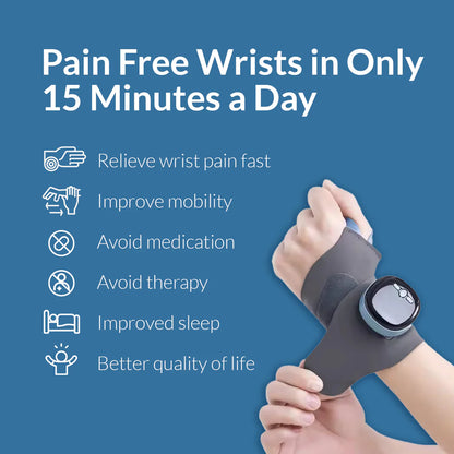 Mirelio™ - Smart EMS & Heat Therapy Wrist Massager